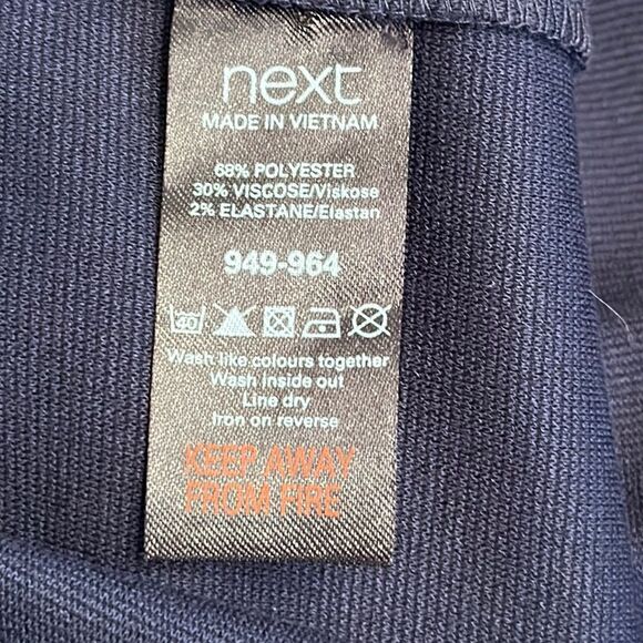 Next Navy Blue Dress Size10 (UK 14) Retro Style Shift - Picture 14 of 14